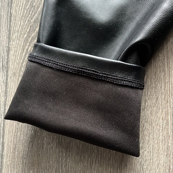 H&M | Black Pleather Skinny Pants - Picture 7 of 7